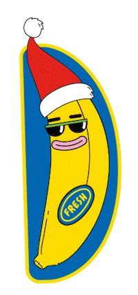 Christmas Banana Sticker by Boost Juice AU