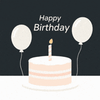 llwuStudio01 celebration birthday cake confetti GIF