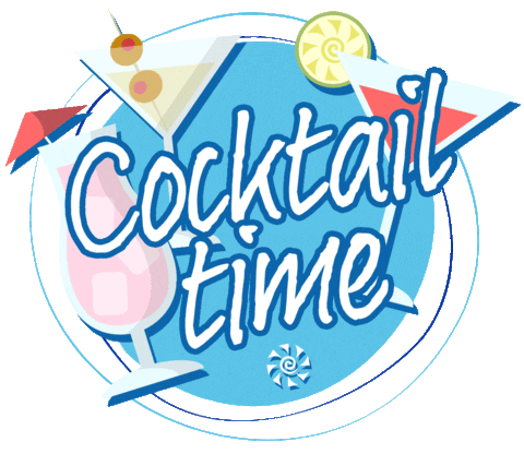 Celestyacruisestr giphyupload party drinks cocktails Sticker