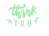 Thanks Calligraphy Sticker