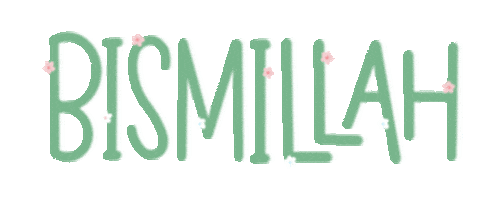 inkarinarts giphyupload blue green bismillah Sticker