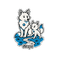 Illustration Fox Sticker