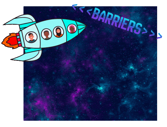 Rocket Equality Sticker by Laurier Centre for Women in Science (WinS)