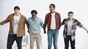 TallBoyz jump jumping holding hands 108 GIF