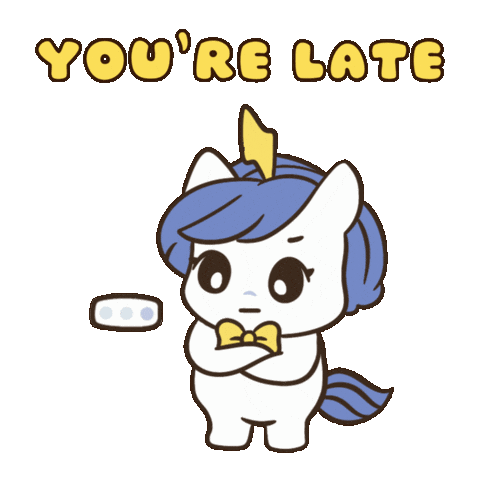 Hurry Up Bu Sticker by Brave Unicorn