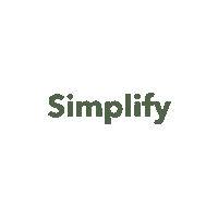 Simplify Sticker by Simply Sustainable Parenting