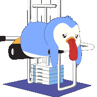 Tired Gym Sticker by Pudgy Penguins