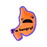 Angry Stomach Sticker by I Heart Guts