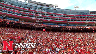 happy touchdown GIF by Huskers