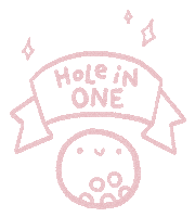One Shot Pink Sticker by Catharina Stewart