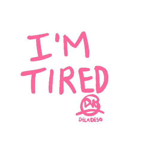 richie velazquez im tired Sticker by deladeso