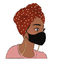 Cute Girl Mask Sticker by little big chains