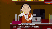 worker tuong lu kim GIF by South Park 