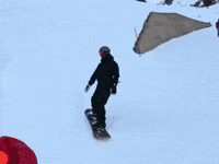 Ateez Snowboarding GIF