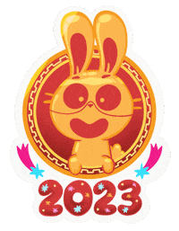 New Year Bunny Sticker by Mumosa & Ragout