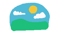 Litda litdatuy sky and sun Sticker