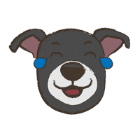 Cartoon Dog Lol Sticker