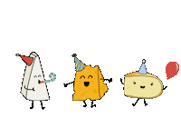 Party Cheese Sticker by AllthingsA