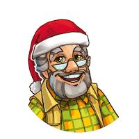 upjers_gifs christmas smile xmas santa Sticker