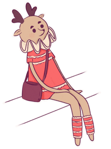 Wait Waiting Sticker by Poupoutte