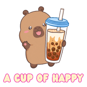 Happy Bubble Tea Sticker