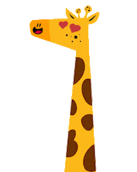 OGirafinha love heart amor coracao Sticker