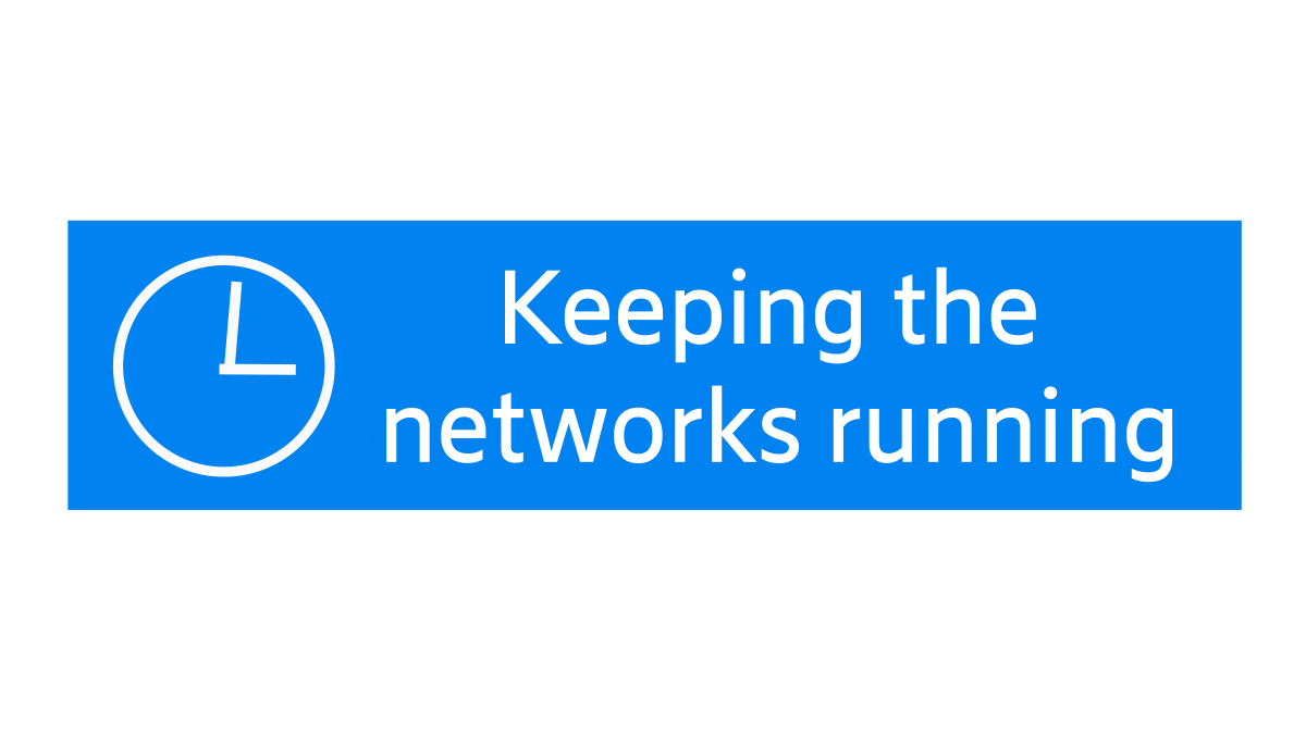 Keep Networks Running Sticker by Ericsson