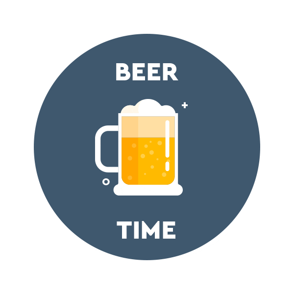 codeseed beer beer time team building team time Sticker