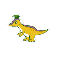 Dinosaur 恐竜 Sticker by International Student Recruitment Team, Hokkaido University