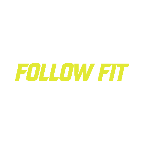 followfit giphyupload gym fit follow Sticker