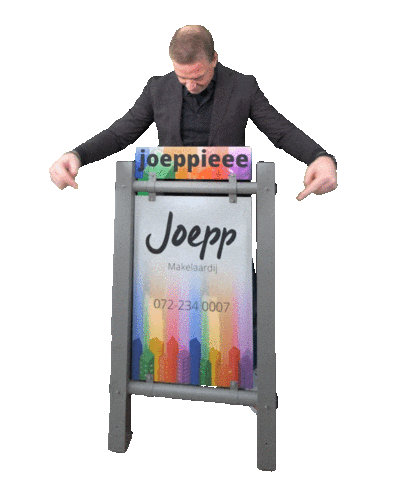 joeppmakelaardij giphyupload makelaardij bergen joepp Sticker