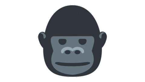 emojivid giphyupload animals emoji gorilla Sticker