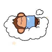 Tired Cloud 9 Sticker by Chimpers
