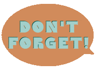 Dont Forget Sticker by Jungalow®