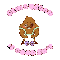 Flexing Plant Based Diet Sticker by PETA