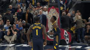 lance stephenson celebration GIF by NBA