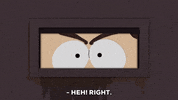go away! eyes GIF by South Park 
