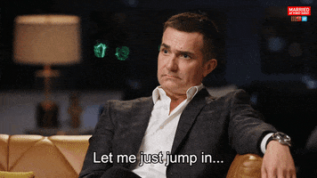 Jump In Reaction GIF by Married At First Sight