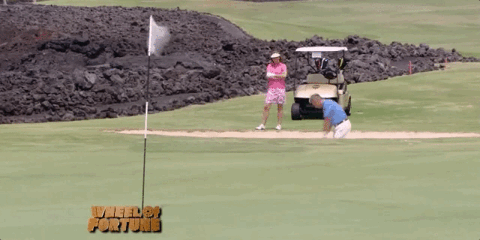 golfing pat sajak GIF by Wheel of Fortune