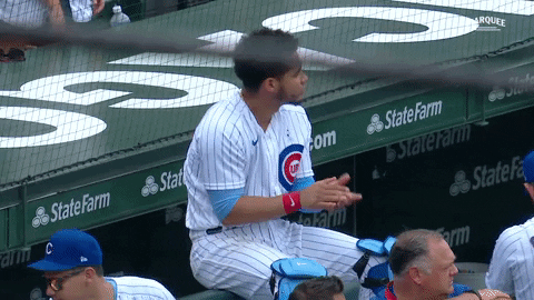 Clapping Cubs GIF by Marquee Sports Network