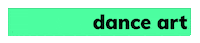 DanceArtStudios dance dancing logo white Sticker