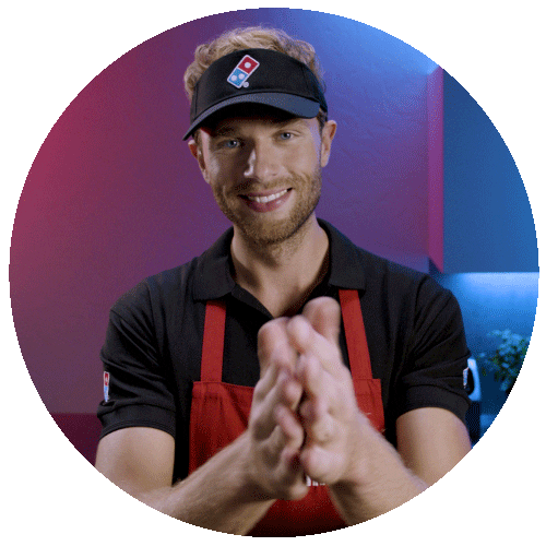 dominos_de giphyupload clap clapping applause Sticker
