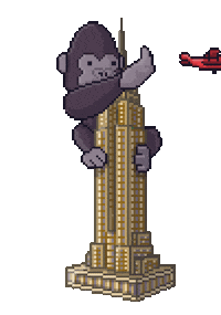 New York Pixel Sticker by Ali Graham