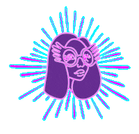 Neon Disco Sticker