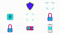 Fingerprint Id Icons Set