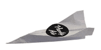 paper airplane Sticker by Hardly Art