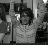 scared black and white GIF by Hyper RPG