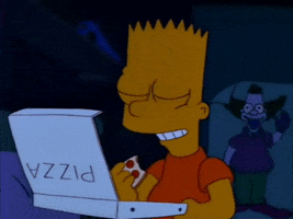 the simpsons pizza GIF