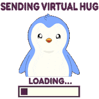 Cheer Up Hug Sticker by Pudgy Penguins