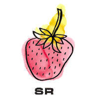 strawberry sr Sticker by Sonia Rykiel